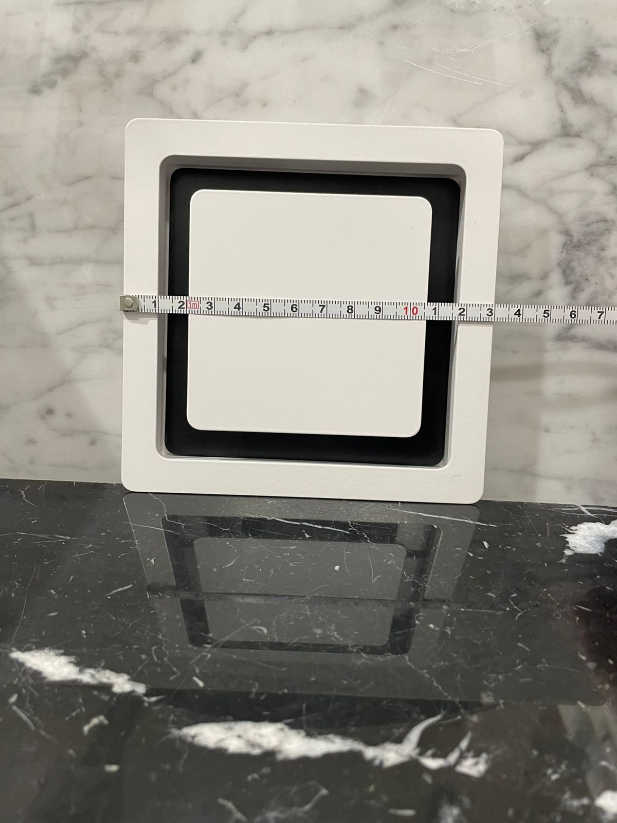 Диффузор квадратный на магнитах для потолков ТДК100 белый