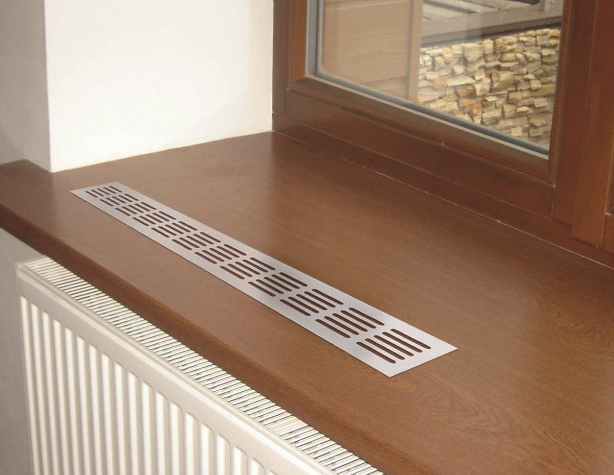 Вентиляционная решетка Благовест 100x500, белая