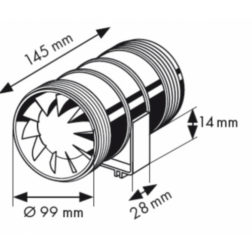 Канальный вентилятор Marley MP-100E (Premium P10)
