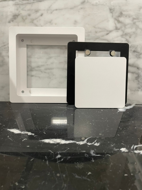 Диффузор квадратный на магнитах для потолков ТДК100 белый