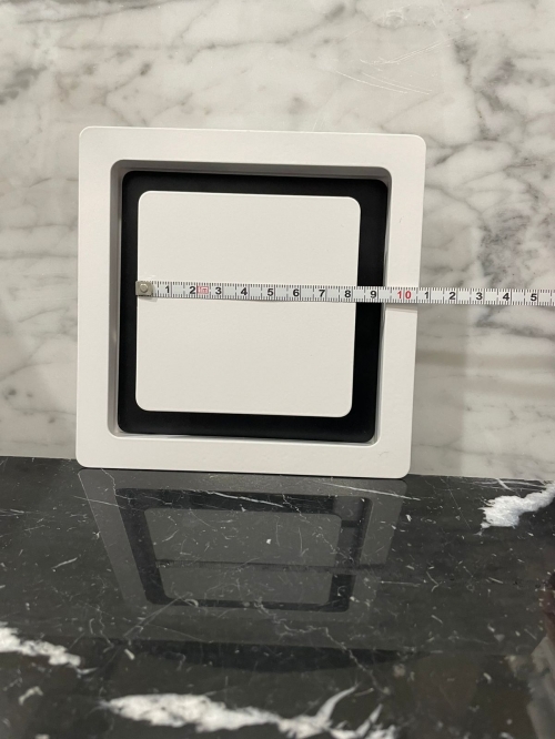 Диффузор квадратный на магнитах для потолков ТДК100 белый