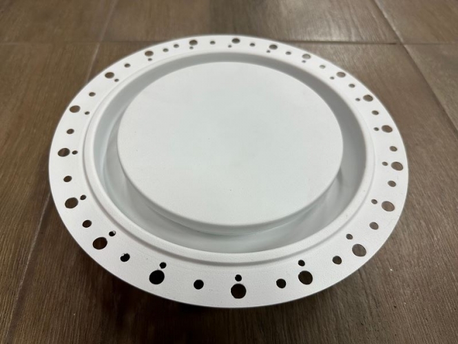 РЭД-ЛУК-SIR-D дизайнерский потолочный диффузор скрытого монтажа без видимого фланца secret белый 160