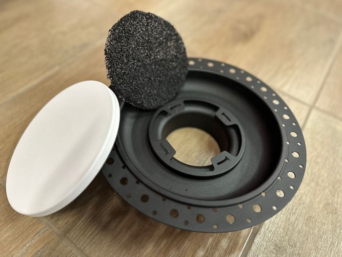 РЭД-ЛУК-SIR-D дизайнерский потолочный диффузор скрытого монтажа без видимого фланца secret белый 160