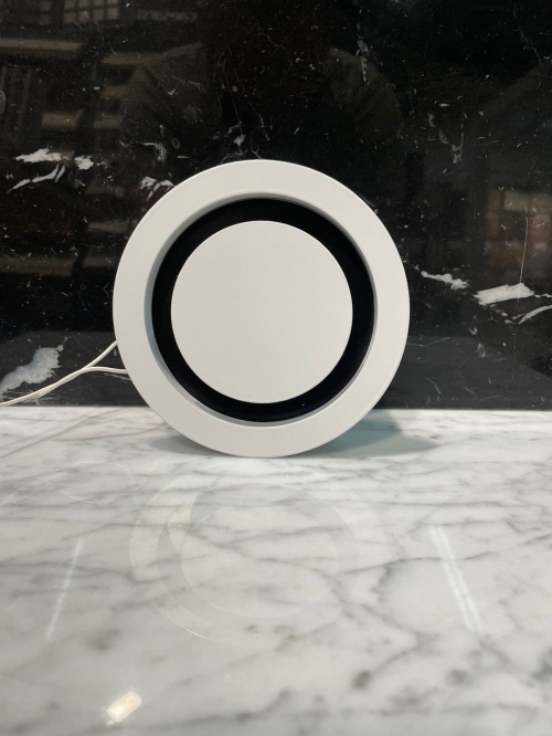 Диффузор на магнитах с вентилятором для потолков ТД100 черно-белый 100 мм