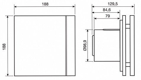 Вентилятор Soler & Palau Silent Design 100 CRZ 4C Barcelona (таймер)